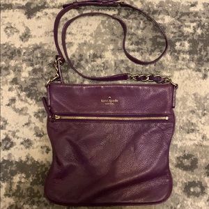 Purple Kate Spade cross body bag